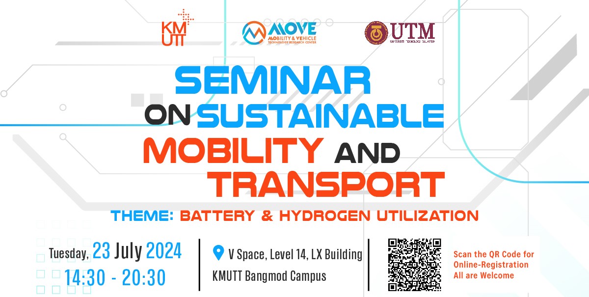 Seminar on KMUTT & UTM Sustainable Mobility and Transport